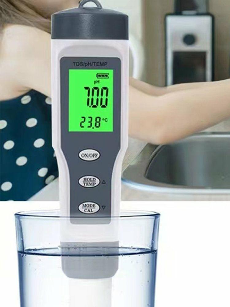 Analyzers | 3-in-1 PH Meter TDS PH Meter 0-14 Measurement Range Digital PH Pen LCD for Water Analyzers Analyzers