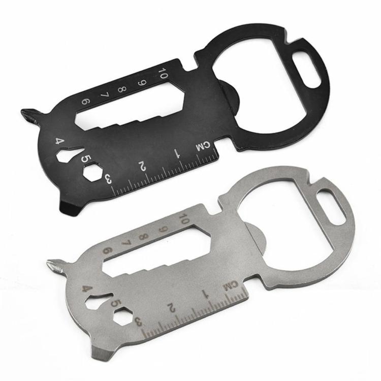 Other Hand Tools | Multifunction Card Bottle Opener Key Chain Wrench Camping Survival Tool Hand Tools Black/Silver