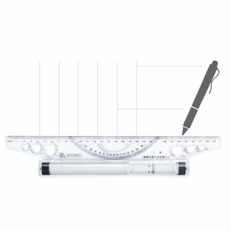 Measuring & Gauging | 30cm Rolling Pusher Angle Parallel Ruler Angle Ruler Balance Drawing Scale Measurement & Analysis Measuring & Gauging