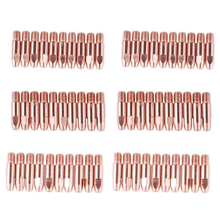 Electric Soldering Irons | 20pcs Gas Nozzle Copper Contact Tips Welding Nozzles for 24KD MIG Welding Torch Electric Soldering Irons Electric Soldering Irons