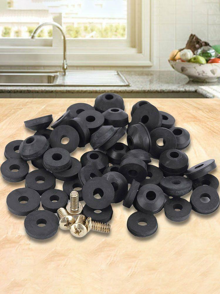 Other Tools | 48PCS Assorted Tap Washers O-ring Rubber Flat Beveled for Bath Sink Basin Shower Other Tools Other Tools